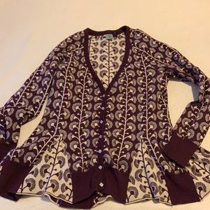 Anthropologie Climbing Marigolds Cardigan